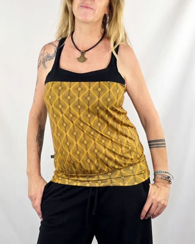 Camiseta Guru Etnik Mustard de La Gata Maula