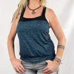 Camiseta Guru Leop Petrol de La Gata Maula
