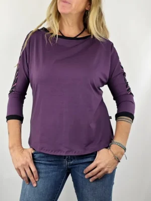 Camiseta Japn Zebra Violet de La Gata Maula
