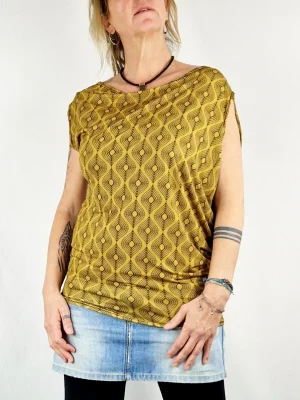 Camiseta Nanu Etnik Mustard de La Gata Maula