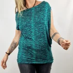 Camiseta Nanu Zebra Turquesa de La Gata Maula