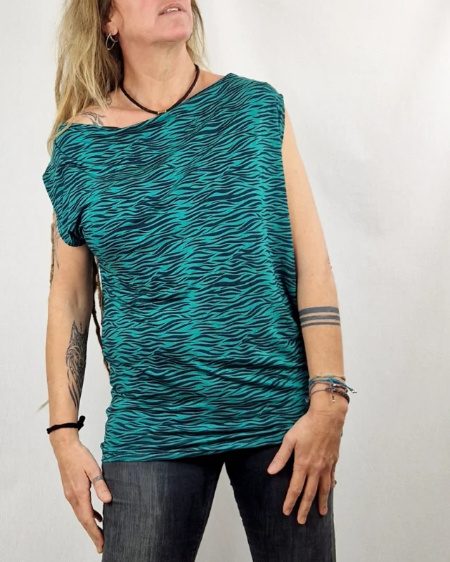 Camiseta Nanu Zebra Turquesa de La Gata Maula, foto 2
