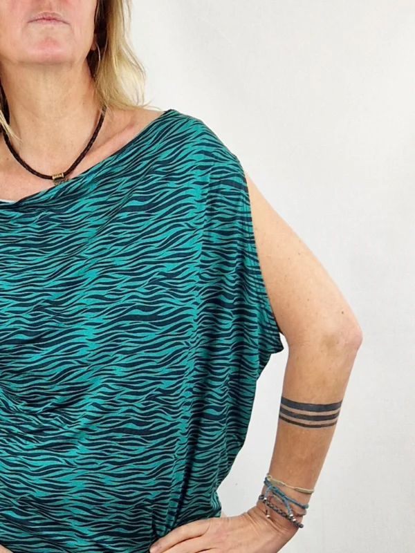 Camiseta Nanu Zebra Turquesa de La Gata Maula, foto 3