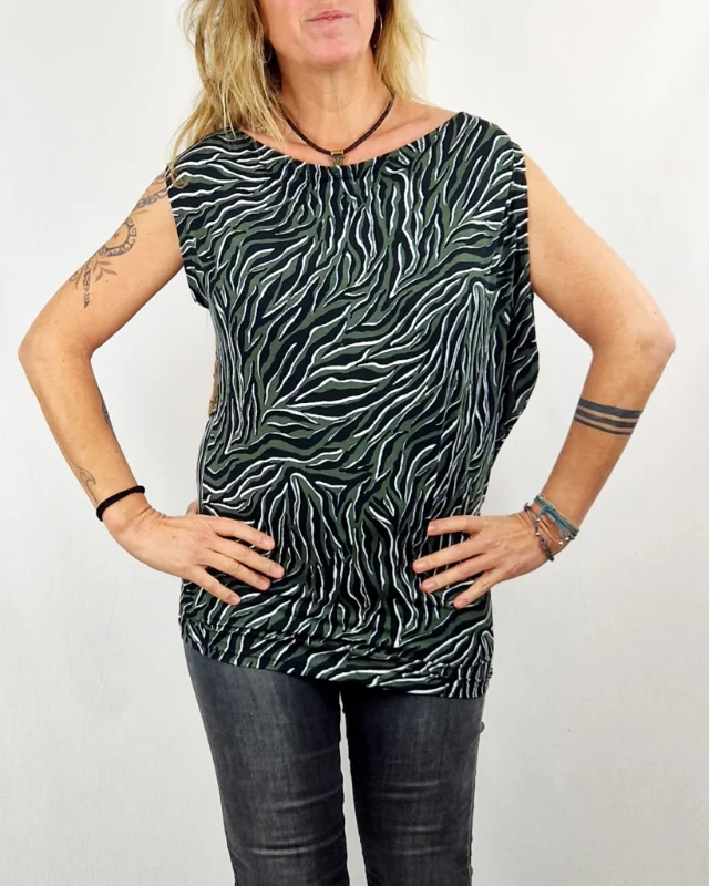 Camiseta Nanu Zebra Verd de La Gata Maula, foto 3