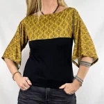 Camiseta Sakura Etnik Mustard de La Gata Maula