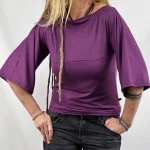 Camiseta Sakura Violet de La Gata Maula, foto 3
