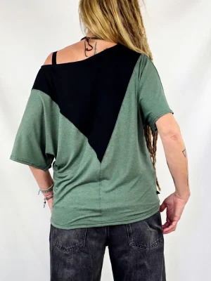 Camiseta Uwess Menta Jaspe de La Gata Maula