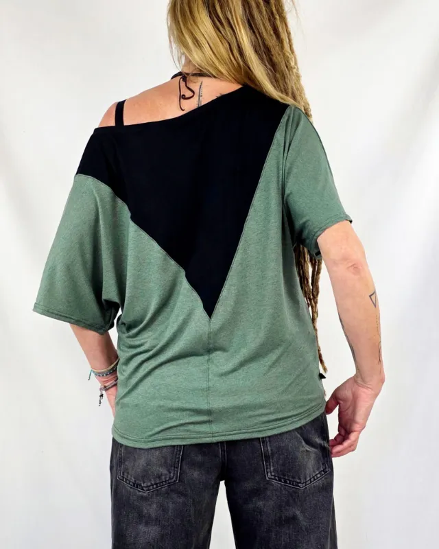 Camiseta Uwess Menta Jaspe de La Gata Maula