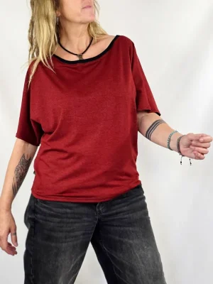 Camiseta Uwess Red Jaspe de La Gata Maula