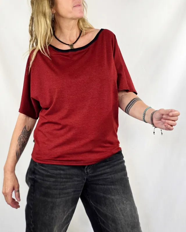 Camiseta Uwess Red Jaspe de La Gata Maula