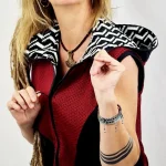 Chaqueta Kalea Geo Rojo de La Gata Maula, foto 4