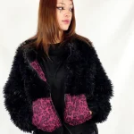 Chaqueta Siroco Black Leop Violet de La Gata Maula, foto 2