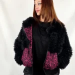 Chaqueta Siroco Black Leop Violet de La Gata Maula, foto 3