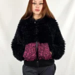 Chaqueta Siroco Black Leop Violet de La Gata Maula, foto 4