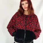 Chaqueta Siroco Leop Rojo de La Gata Maula