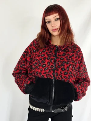 Chaqueta Siroco Leop Rojo de La Gata Maula
