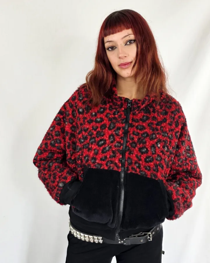 Chaqueta Siroco Leop Rojo de La Gata Maula