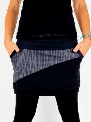 Falda Urban Espiga Gris de La Gata Maula