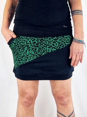 Falda Urban Leop Verd de La Gata Maula