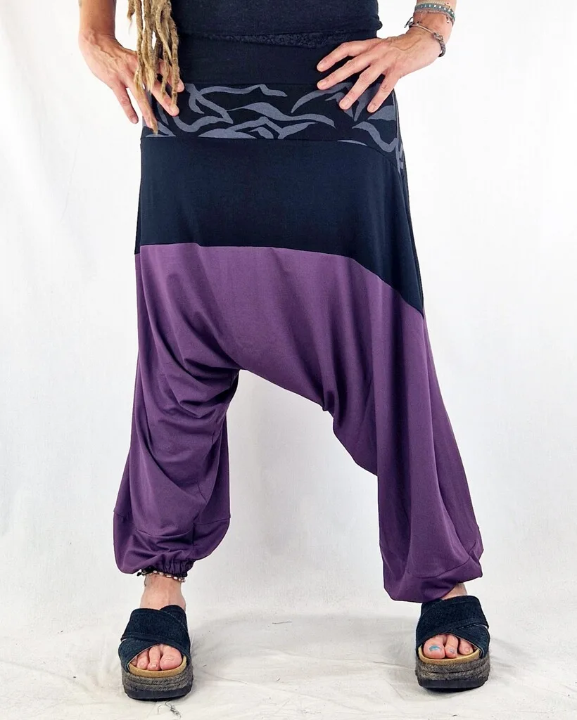 Pantalon Duoo Violet Zebra Gris de La Gata Maula, foto 2
