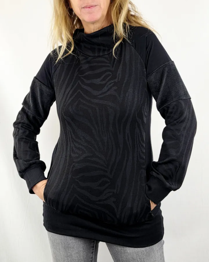 Sudadera Neoloop Back Zebra de La Gata Maula