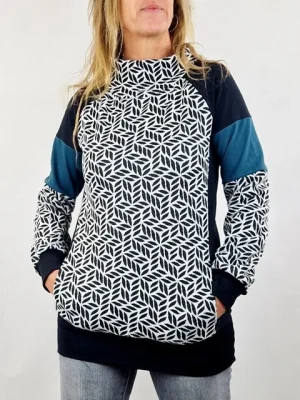 Sudadera Neoloop Geo Monocromo de La Gata Maula