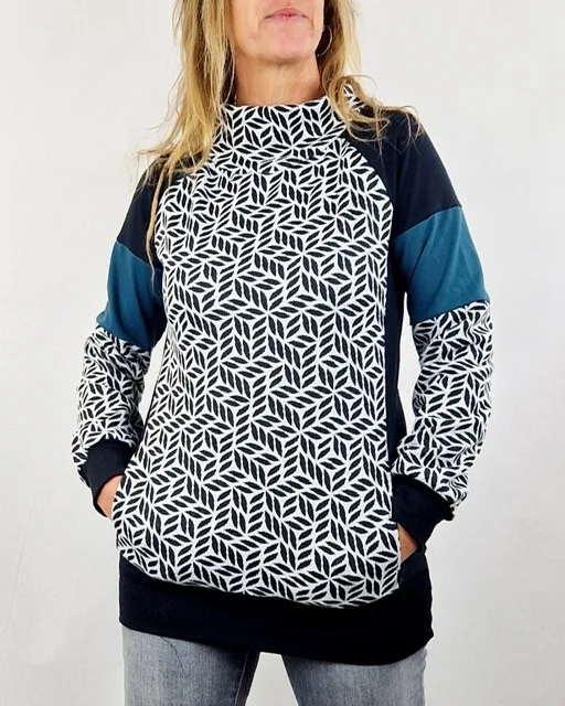 Sudadera Neoloop Geo Monocromo de La Gata Maula