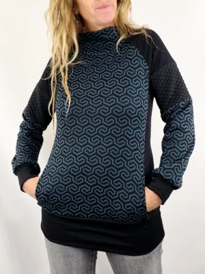 Sudadera Neoloop Geo Petrol de La Gata Maula
