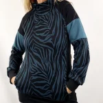 Sudadera Neoloop Zebra Petrol de La Gata Maula, foto 3