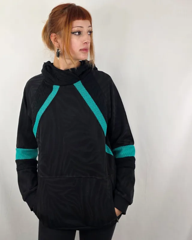 Sudadera Simetrik Black Zebra de La Gata Maula