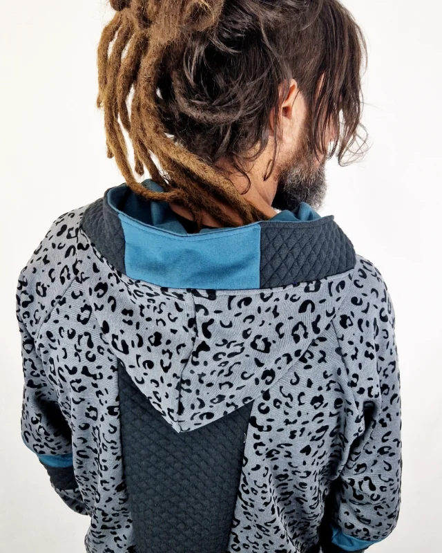 Sudadera Simetrik Leop Antracita de La Gata Maula, foto 5