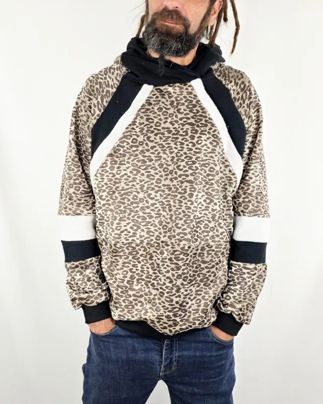 Sudadera Simetrik Leop Velvet de La Gata Maula