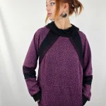 Sudadera Simetrik Leop Violet de La Gata Maula