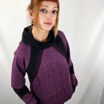 Sudadera Simetrik Leop Violet de La Gata Maula, foto 3