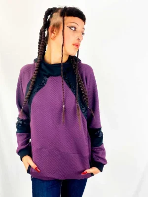 Sudadera Simetrik Violet de La Gata Maula