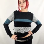 Sudadera Tao Black Leop Nieve de La Gata Maula, foto 2