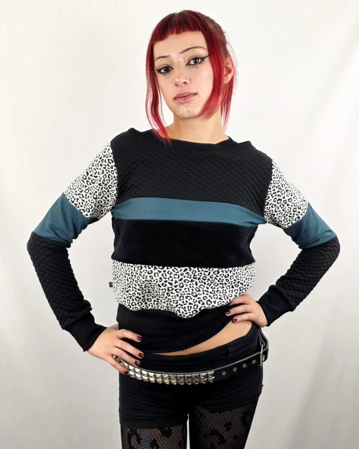 Sudadera Tao Black Leop Nieve de La Gata Maula, foto 2