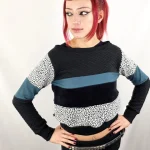 Sudadera Tao Black Leop Nieve de La Gata Maula, foto 3