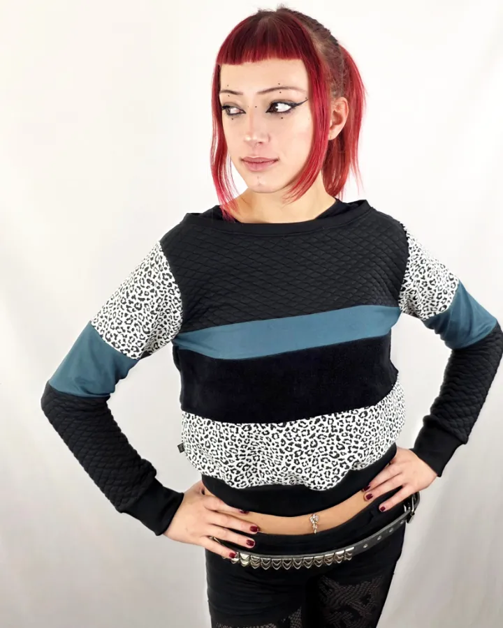 Sudadera Tao Black Leop Nieve de La Gata Maula, foto 3