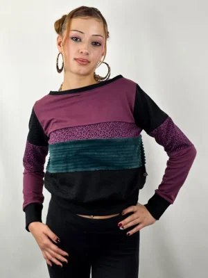 Sudadera Tao Black Violet de La Gata Maula