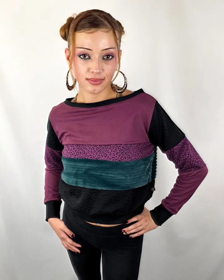 Sudadera Tao Black Violet de La Gata Maula, foto 3