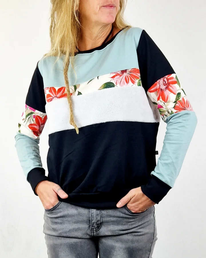 Sudadera Tao Plus Flor Menta de La Gata Maula