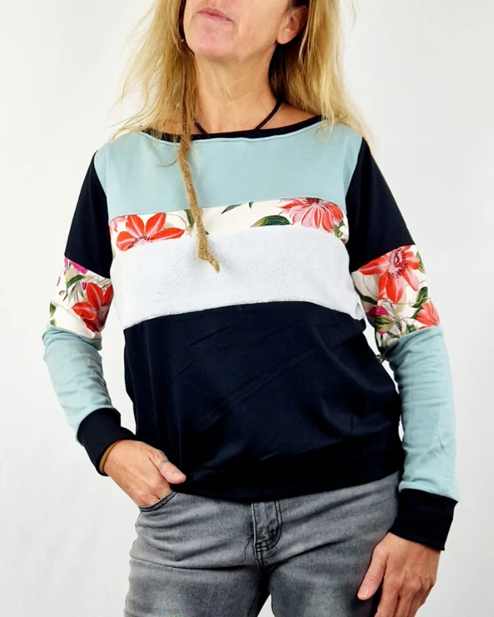 Sudadera Tao Plus Flor Menta de La Gata Maula, foto 2