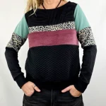Sudadera Tao Plus Leop Turquesa de La Gata Maula