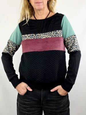 Sudadera Tao Plus Leop Turquesa de La Gata Maula