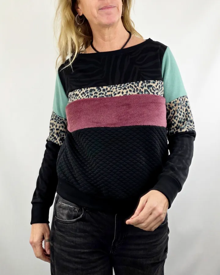 Sudadera Tao Plus Leop Turquesa de La Gata Maula, foto 2