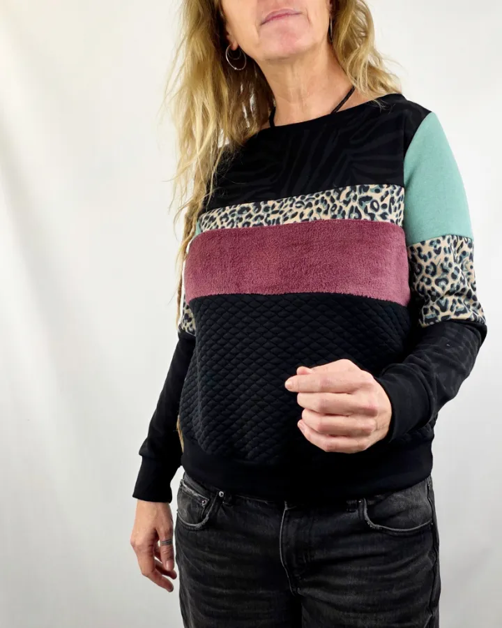 Sudadera Tao Plus Leop Turquesa de La Gata Maula, foto 3