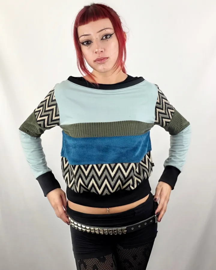 Sudadera Tao ZigZag Gris de La Gata Maula