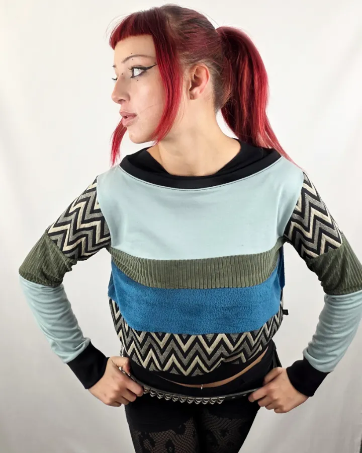 Sudadera Tao ZigZag Gris de La Gata Maula, foto 3