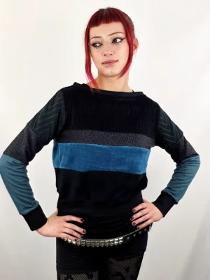 Sudadera Tao ZigZag Petrol de La Gata Maula